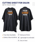 CUSTOMIZED CUTTING SHEET FOR SALON | CUSTOMIZE WITH YOUR BRAND LOGO | PACK OF 10 PIECES